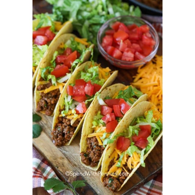 Kid's Ground Beef Tacos.