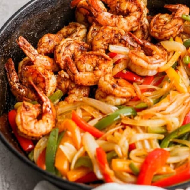 Shrimp Fajitas.